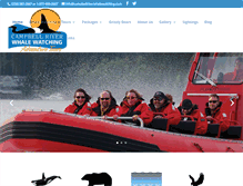 Tablet Screenshot of campbellriverwhalewatching.com